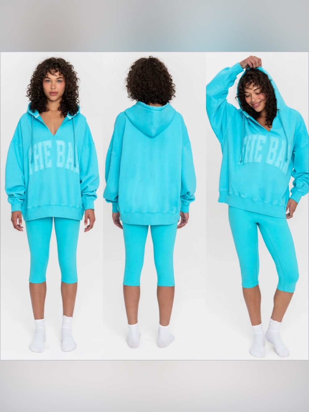 The Bar Split Neck Hoodie